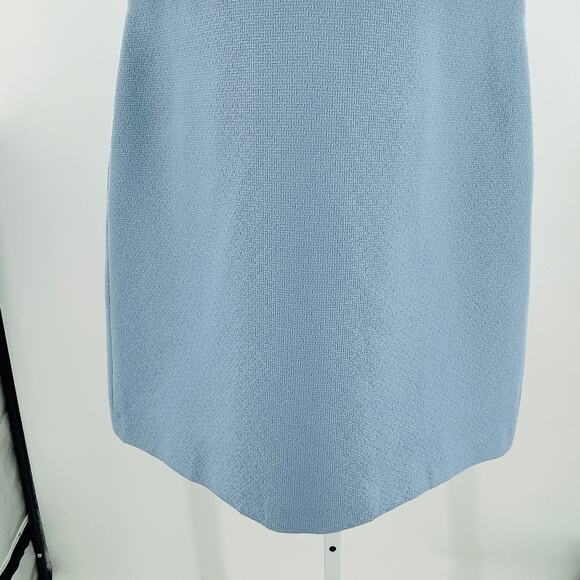 Eliza J Baby Blue Fringe Bodice Sleeveless Career Party Sheath Dress 10P - Picture 6 of 11